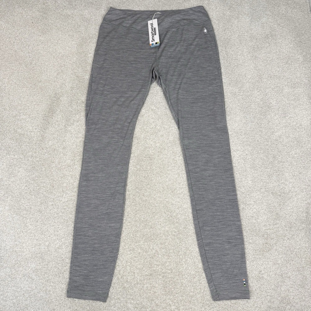 SmartWool NWT Women's Classic Thermal Base Layer Pants Gray Large $90 MSRP